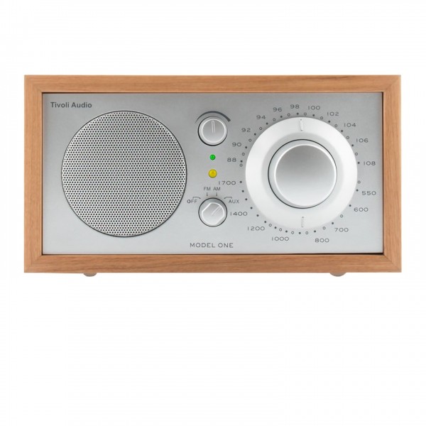 Tivoli Model ONE AM/FM Radio, Cherry / Silver - front 