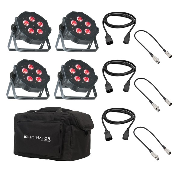 ADJ Mega TRIPAR Profile Plus LED Par Can & Carry Bag Bundle - Full Bundle