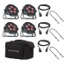 ADJ Mega TRIPAR Profile Plus LED Par Can & Carry Bag Bundle - Full Bundle