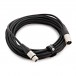 XLR (M) to XLR (F) Cable by Studiospares, 10m