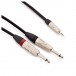 TRS Minijack 3.5mm (M) to Dual TS Jack 6.35mm (M), 5m