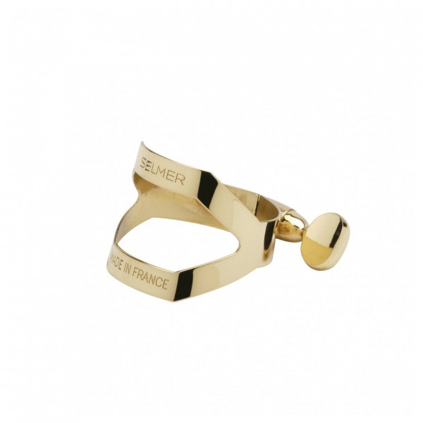 Selmer Paris Alto Sax Ligature, Gold Lacquer