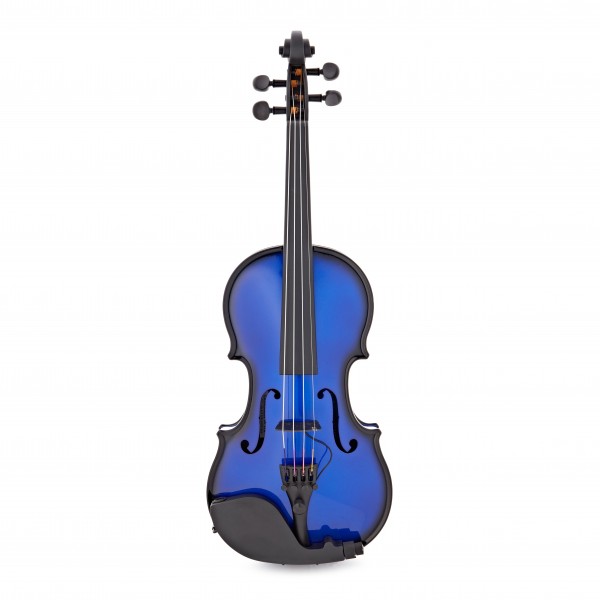 Glasser AEX Acoustic Electric 4 String Violin, Blue