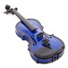 Glasser AEX Acoustic Electric 4 String Violin, Blue