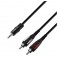 Adam Hall 3 STAR Balanced 3.5mm TRS Mini Jack to RCA Cable, 6m