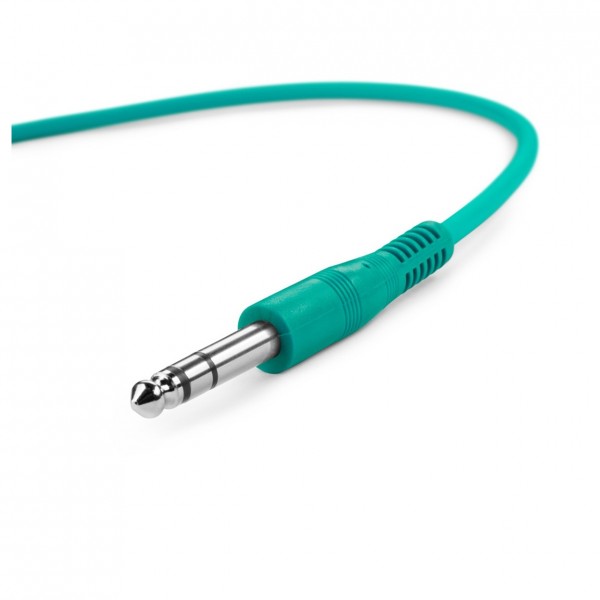 Adam Hall 3 STAR Balanced Set of 6 1/4" Jack TRS Patch Cables, 30cm - Turquoise