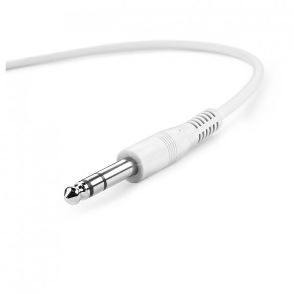 Adam Hall 3 STAR Balanced Set of 6 1/4" Jack TRS Patch Cables, 90cm - White