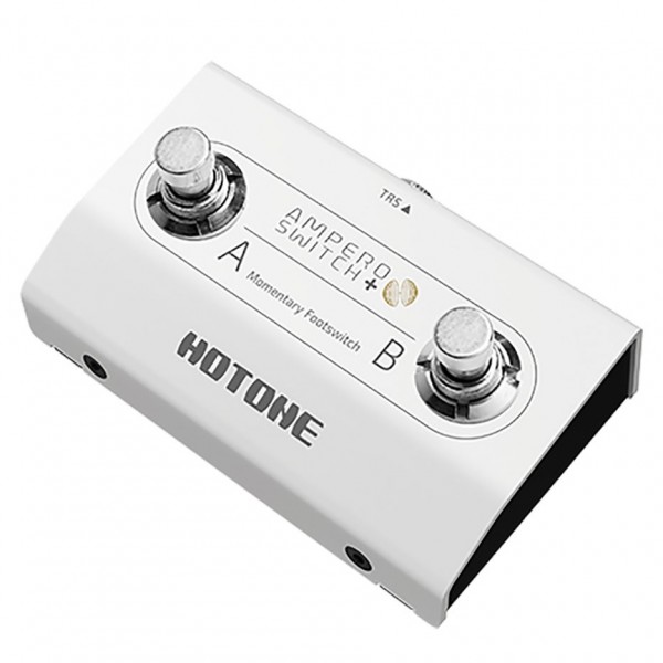 Hotone Ampero Switch+ Dual Footswitch Controller, White- top down view 