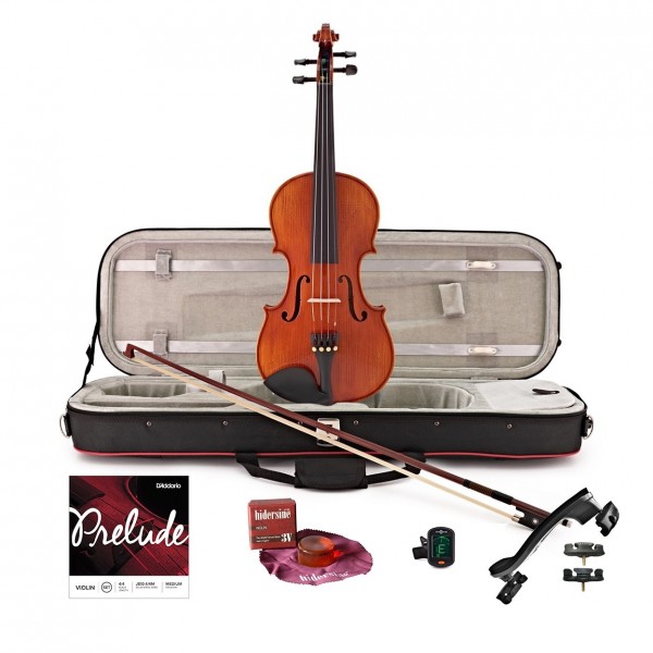 Hidersine Piacenza Violin Outfit, Full Size and Accessories Bundle