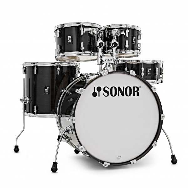 Sonor AQ2 22'' 5pc Shell Pack, Transparent Black