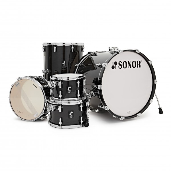 Sonor AQ2 22'' 5pc Shell Pack, Transparent Black