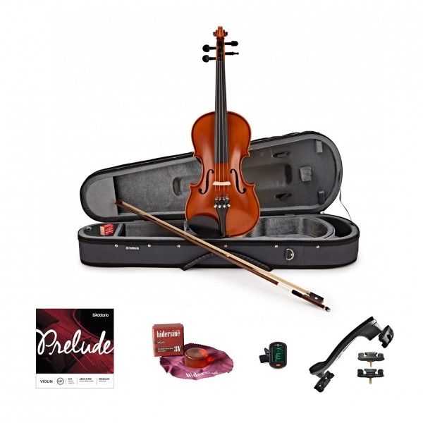 Yamaha V5SA Acoustic Violin Outfit, Full Size and Accessories Bundle