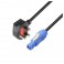 Adam Hall 3 STAR powerCON GB K4CPFIN to BS1363/A Power Cable, 3m