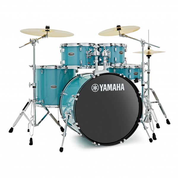 Yamaha Rydeen 22" Drum Kit w/Cymbals, Turquoise Glitter