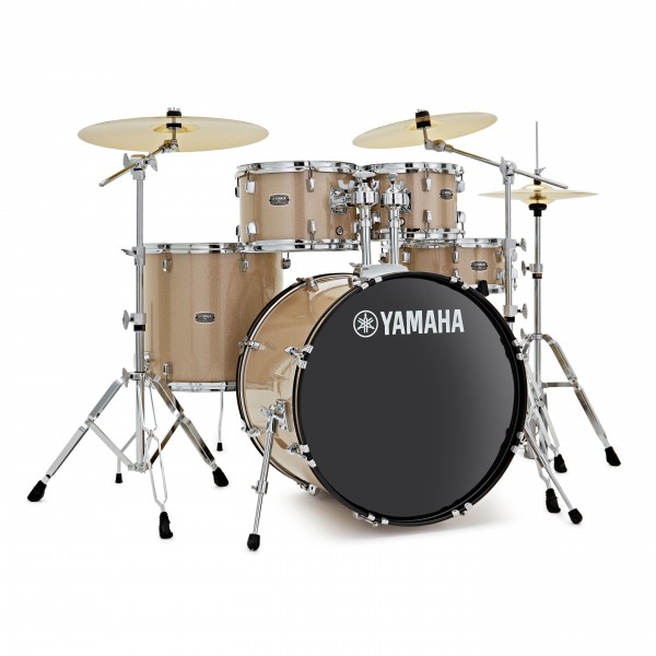 Yamaha Rydeen 22" Drum Kit w/Cymbals, Champagne Glitter