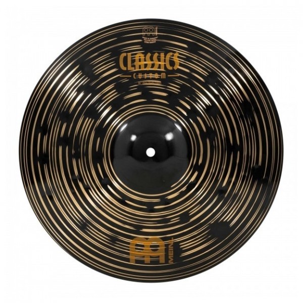 Meinl 16" Classics Custom Dark Thin Crash & Gear4music Boom Arm Stand, Black