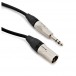 XLR (M) - 6.35mm (M) TRS Cable by Studiospares, 2.5m