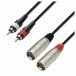 Adam Hall 3 STAR Twin XLR (M) to RCA Cable, 1m