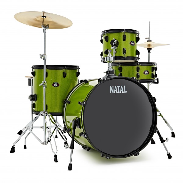 Natal DNA 20'' 4pc Drum Kit, Acid Green