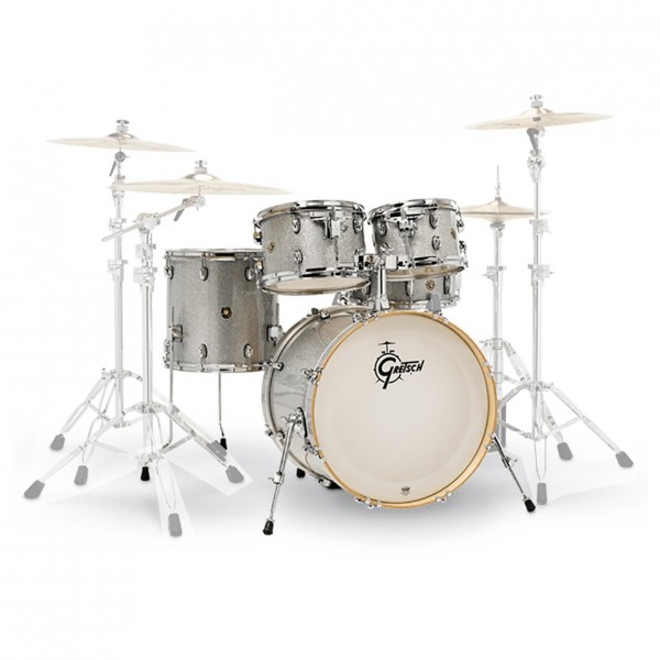 Gretsch Catalina Maple 20" 5pc Shell Pack, Silver Sparkle