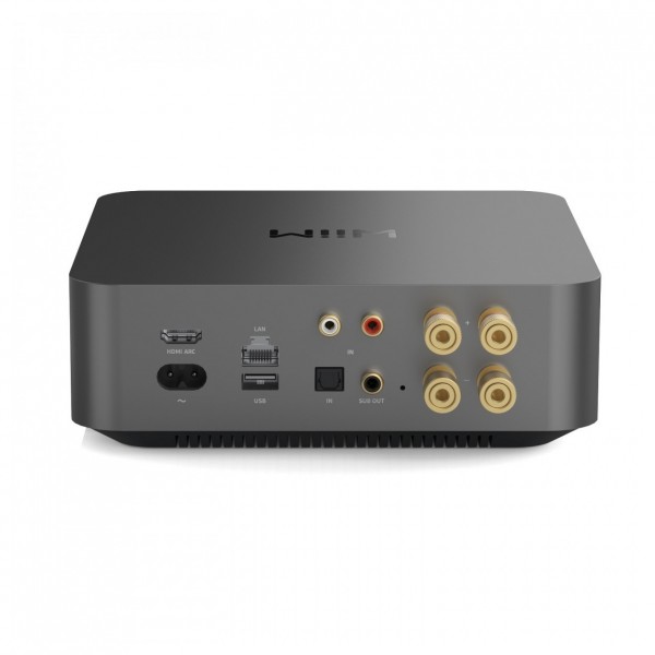 WiiM Amp Pro Streaming Amplifier, Space Grey - rear 