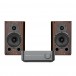 WiiM Amp Pro, Space Grey & Wharfedale Diamond 9.1, Walnut Hi-Fi Bundle