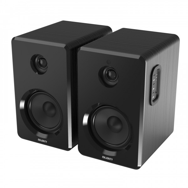 Majority D40 Bookshelf Speakers (Pair), Black