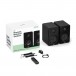 Majority D40 Bookshelf Speakers (Pair), Black - Packaging and accessories