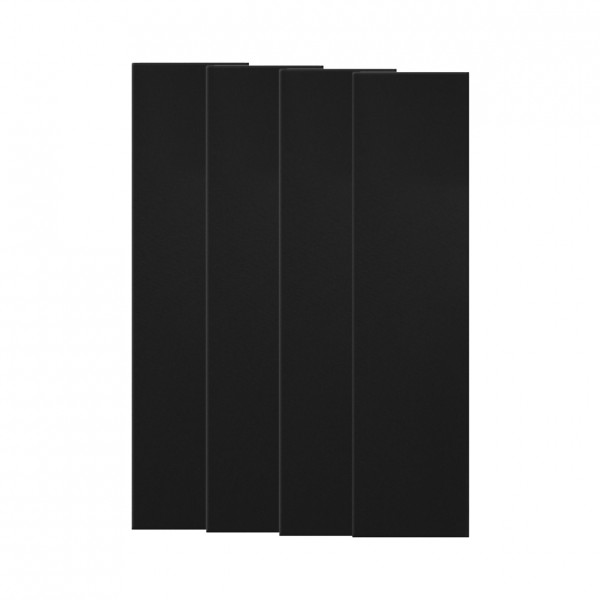 StudioPANEL Acoustic Panels 1200mm x 300mm x 25mm, Black x 4