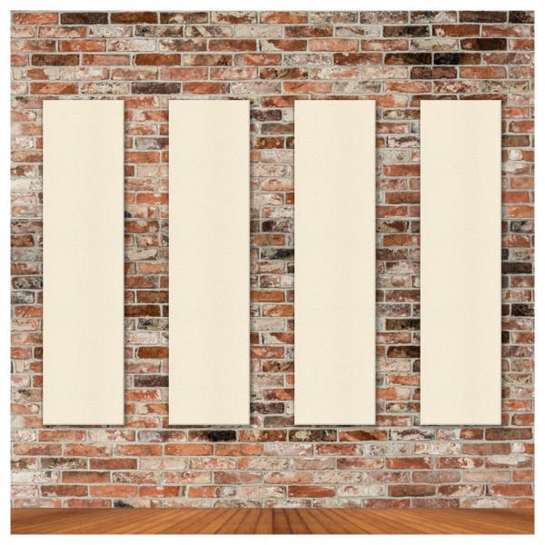 Imperative Acoustics StudioPANEL Acoustic Panels 1200mm x 300mm x 25mm, Beige x 4