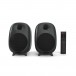 Majority D80 Bookshelf Speakers (Pair), Black - Front facing and remote control