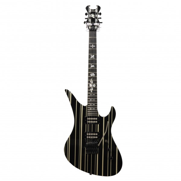 *BD!!* Schecter Synyster Custom, Gloss Black with Silver Pin Stripes - Secondhand