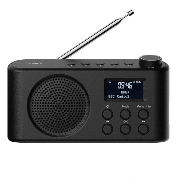 Majority Orwell 2 DAB Radio, Black - main image