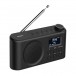 Majority Orwell 2 DAB Radio, Black - left turn 