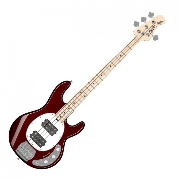 Sterling Stingray Ray4 HH Bass, Candy Apple Red