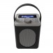 Majority Little Shelford DAB Portable Radio with Bluetooth, Black / Grey - front 