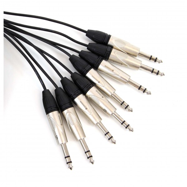 8-Way Loom XLR (M) - 6.35mm TRS (M) by Studiospares, 5m