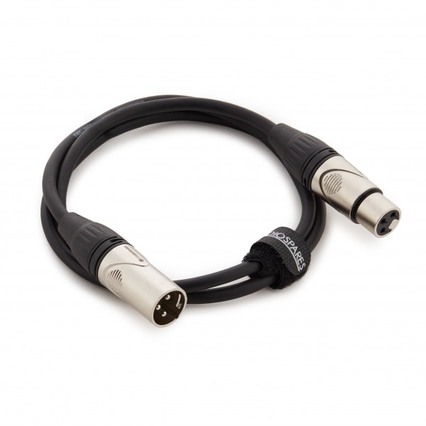 XLR (M) - XLR (F) Cable by Studiospares, 1m