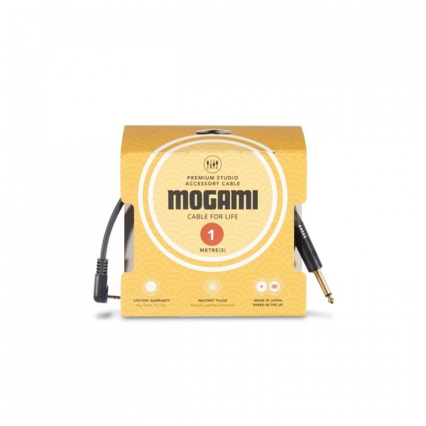 Mogami 1m Minijack to 2x 1/4 inch Jack - Packaging