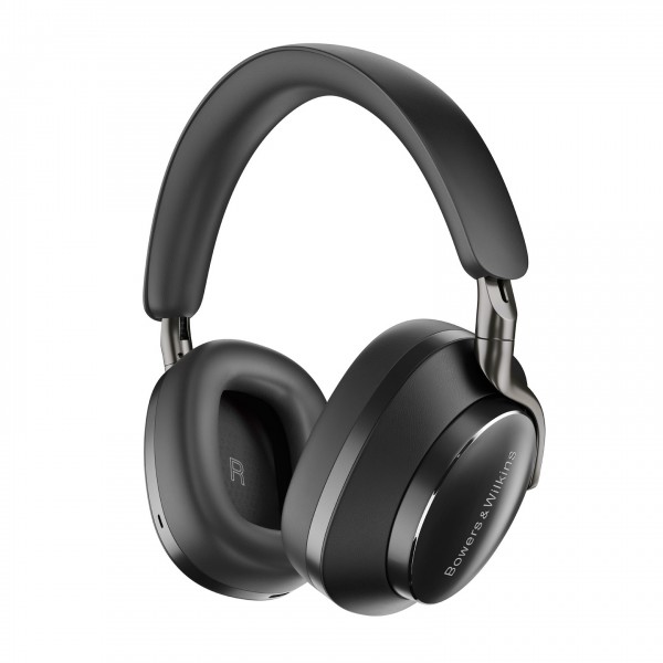 Bowers & Wilkins PX8 Wireless Headphones, Black - angled