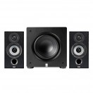 ELAC Debut B5.2 Bookshelf Speakers and Varro PS250 Premium 10-inch Subwoofer, Black