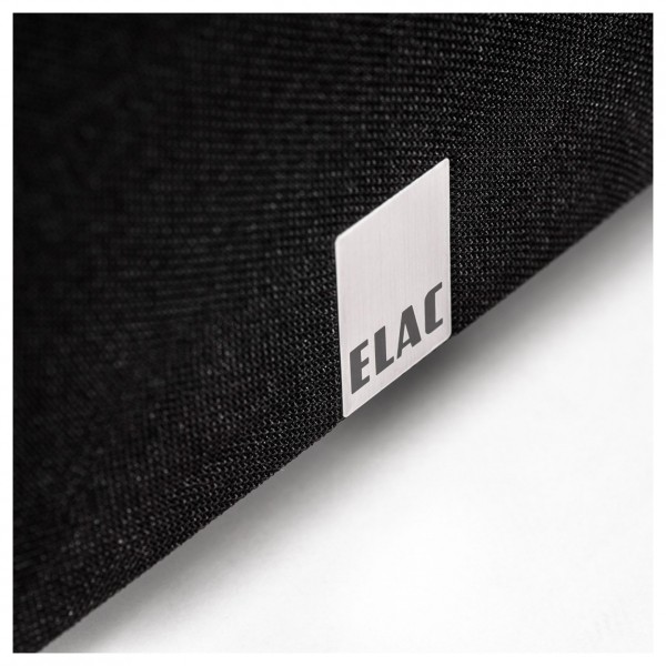 ELAC Varro PS250 Subwoofer, Black - Detail image, front grille add logo