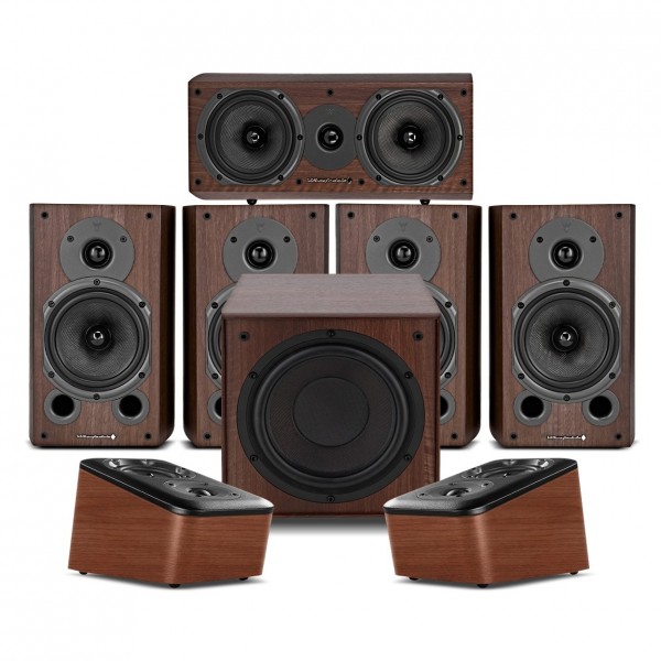 Wharfedale Diamond 9.1 HCP 5.1.2 Speaker Package, Walnut