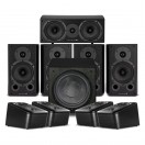 Wharfedale Diamond 9.1 HCP 5.1.4 luidspeakerpakket, zwart