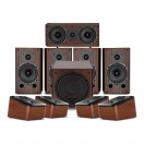 Wharfedale Diamond 9.1 HCP 5.1.4 luidspeakerpakket, Walnut