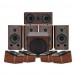 Wharfedale Diamond 9.1 HCP 5.1.4 Lautsprecherpaket, Walnuss