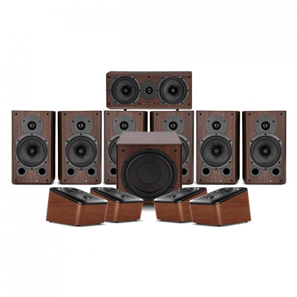 Wharfedale Diamond 9.1 HCP 7.1.4 Speaker Package, Walnut