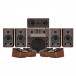 Wharfedale Diamond 9.1 HCP 7.1.4 Speaker Package, Walnut