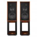 Wharfedale Super Linton Heritage Speakers and Stands, Mahogany