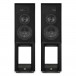 Wharfedale Super Linton Heritage Speakers and Stands, Black